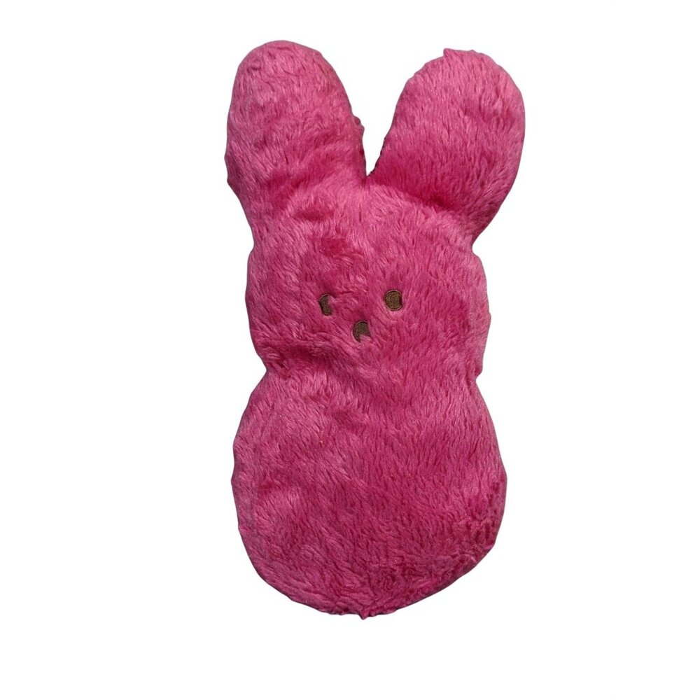 Peeps Pink Bunny Plush Stuffed Animal Easter Large 16 Inch Fuzzy Soft Toy